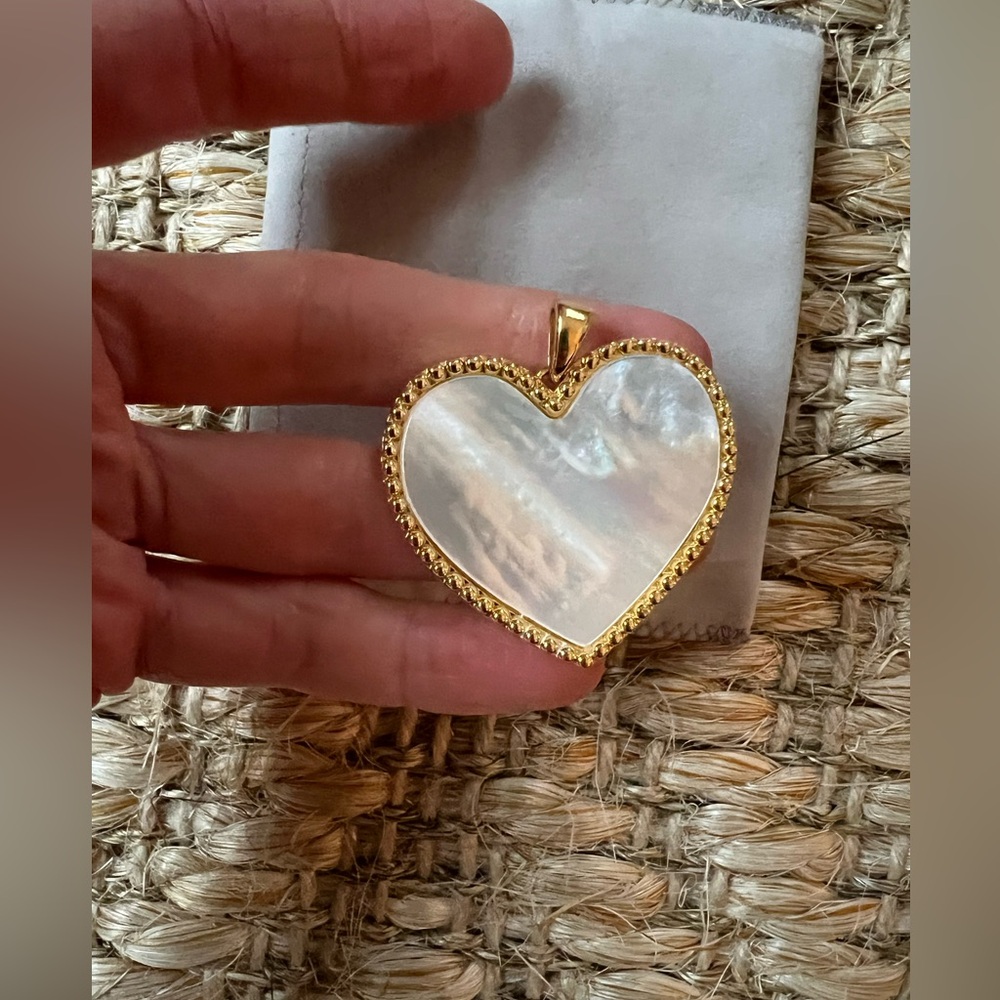 Asha by Ashley McCormick beaded heart pendant